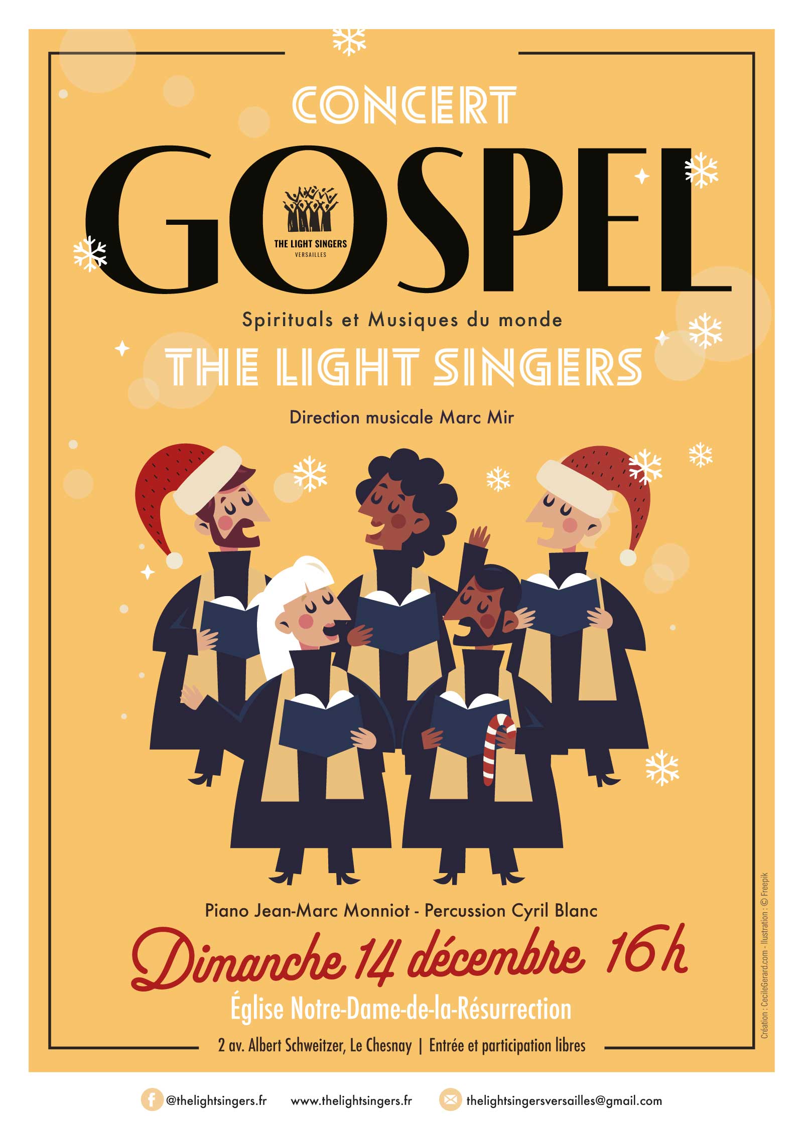 Affiche concert ND de la Résurrection 14 décembre 2025